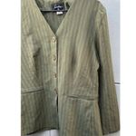 Vintage Sweet Suit Women’s Sz 12 Dress Jacket Tan Brown City Brown Button Green Photo 6