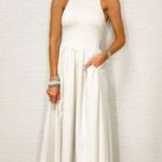 Zella  Effortless Cutout Back Hybrid Dress in Grey Moonbeam Size X-Large Photo 3