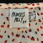 Princess Polly  Women's US Size 6 Red & Black Polka Dot Cute Cropped Top Blouse Photo 5