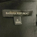 Banana Republic Thick Long Sleeve Lace Trim Dress Women Size 6 Black Stretch Photo 5