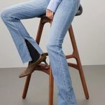 Pistola Straight Split Hem Jeans SIZE 25 High Rise Distress Denim Designer $168 Photo 3