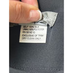 Vintage Kelly and Diane Silk Mini Dress Black White Beaded Floral Size 2 Photo 3