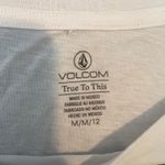 Volcom True To This Graphic T Shirt White Pink Yellow M Medium Photo 2