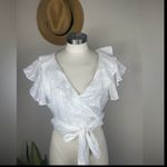 MISA Los Angeles Ruffle Wrap Blouse | Size L NWT | Romanticcore Perfection Photo 2