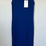 Helmut Lang Helmunt Lang Blue Stretch Bodycon Dress Size: XS Photo 0