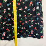 vintage women's XS small Saks Fifth Ave Young dimensions black floral tiered mid Photo 12