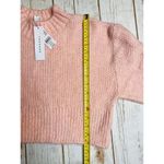 Topshop NWT Size 4/6 Balloon Puff Sleeve Sweater Blush Pink Soft Collegiate Cozy Photo 8