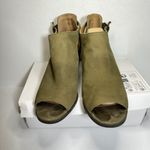 Lucky Brand Barimo Open Toe Leather Bootie Olive Casual Classic Comfy Style Summer Photo 2