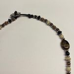 CHAPS Signed  Tiger’s Eye Bead Beaded Silver Tone Clasp Necklace Photo 3