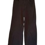 EXPRESS Wide Leg High Rise Fringe Hem Jeans in Washed Black, Sz 2 Short Photo 0