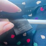 Marc by Marc Jacobs Women's Silk Multicolor Leaf Print V Neck Dress Size 2 Photo 5