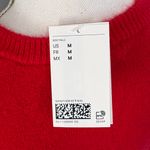 H&M NWT  Red Button-Up Short Sleeve Knit Cardigan Sweater Size Medium Photo 2