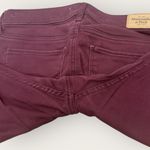 Abercrombie & Fitch Size 0 Regular Maroon Burgundy Red Skinny Jeans Y2K Photo 3
