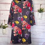 Floral Crépas Boutique Tunic / Dress | Women’s Size Small (Runs Big) NWOT Blue Photo 3