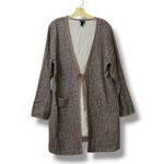 Eileen Fisher  Italian linen blend open-front long cardigan Photo 1