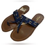 Kate Spade  New York Carol Sandal Women's Blue Patent Leather Thong Size 10 M Photo 0