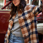 Outerknown  Women’s Plaid Oversized Blanket Shirt Shacket Size S Cabincore Photo 0
