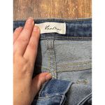 KanCan Sz 15/31 Rolled Plaid Cuff Distressed High Rise Jeans Photo 2