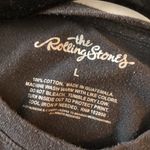 The Rolling Stones Womens 1975 US Tour Black Short Sleeve Crewneck Cotton Tee L Photo 2