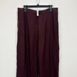 Madewell Easy Pull On Pant in 100% Linen High Rise Chocolate Raisin Large NWT Photo 11