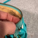 Shara Porter Small Aqua Crossbody Bag with Black Cat Print Adjustable Strap Photo 7