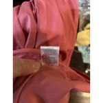 Moodie Womens Dress Size L Pink Smocked Puff Sleeve‎ Midi Casual Size L Photo 12