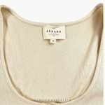 Sézane Women’s Lilou Organic Cotton Crop Corset Tank Top | Medium | Ercu (Cream) Photo 2