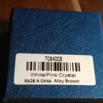 Multi Color Austrian Crystal and Enameled Goldtone Panda Brooch Photo 8