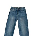 Pistola  blue high rise distressed Monroe slim raw jeans 27 #1989 Photo 2