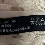 ZARA  Cream White Eyelet Lace Sleeveless Crew Neck Sheer Cover Up Crop Tank Top S Photo 3