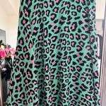 Green Leopard Print Skirt Size XS Photo 0