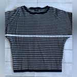 Cyrus  Black and White Patterned Monochromatic Knit Women’s Dolman Sweater M Photo 3
