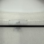 J.Jill  White Linen Blend Long Sleeve Button Front Cardigan Sweater Size S Photo 2