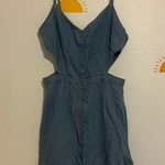 Topshop  Denim Dress Button Down with Cut-Outs Photo 0
