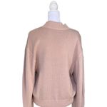 Free People  - NWT Women's Starry Night Shimmer Metallic Sweater Cream Puff Sz L Photo 5