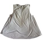 Wallflower Lace Tank Top Sleeveless Blouse Summer‎ White Button Pullover Large Photo 0