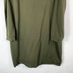 Torrid Plus Size 2X Olive Green Ruffled Knit Sweatshirt Dress Cold Shoulder 914 Photo 6