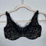 Wacoal  Women 34D Black Beige All Dressed Up Lace Bra Unlined Underwire 851166 Photo 0