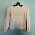 Club Monaco  Cream White Long Sleeve Balloon Sweater Top Sz XS Photo 0