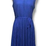 Danny & Nicole Sleeveless Scallop Dress Cobalt Blue 16 Photo 0