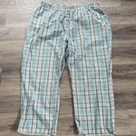 Old Navy Women's Plaid Pajama Pants in Green and Gray Photo 0