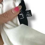 Lulus  NWOT Yaneli White Boat Neck Cowl Back Sleeveless Fitted A-Line Maxi Dress Photo 6