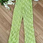 Lime Green Plisse Pants Photo 2