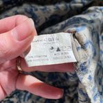 Natural Life Cotton Boho Cottagecore Earth Tone Blue Cream Midi Dress Medium Photo 2