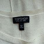 Topshop Cream Tight Knit Split Back Pullover Sweater Photo 9