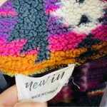 New In Aztec Print Sherpa Fleece Zip Jacket Southwest Boho Size L Blue Size L Photo 9