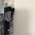 East 5th  Black and Gray Feather Pleated Full Midi Skirt Photo 2