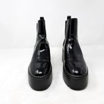 Nine West [] Henrita Black Patent Leather Platform Chelsea Ankle Boots Size 9.5 M Photo 7