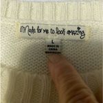 Made for me to look amazing sweater‎ dress, short sleeve crew neck, size Large White Photo 4