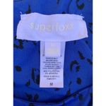 Superfoxx Blue Leopard Print Tie Waist Midi Dress Medium Photo 5